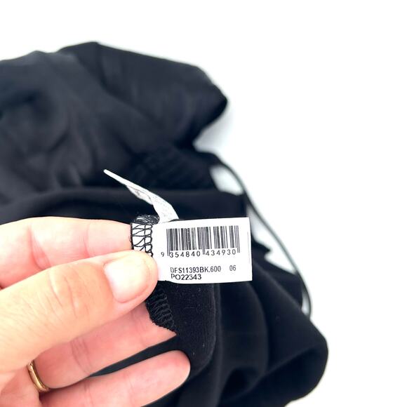 DISSH Gigi Satin Midi Black Cocktail Dress Slinky Slip Strappy Size 2 Long - Picture 10 of 12